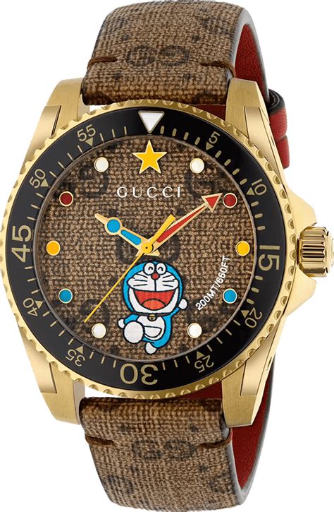 doraemon x gucci dive watch|gucci doraemon collection.